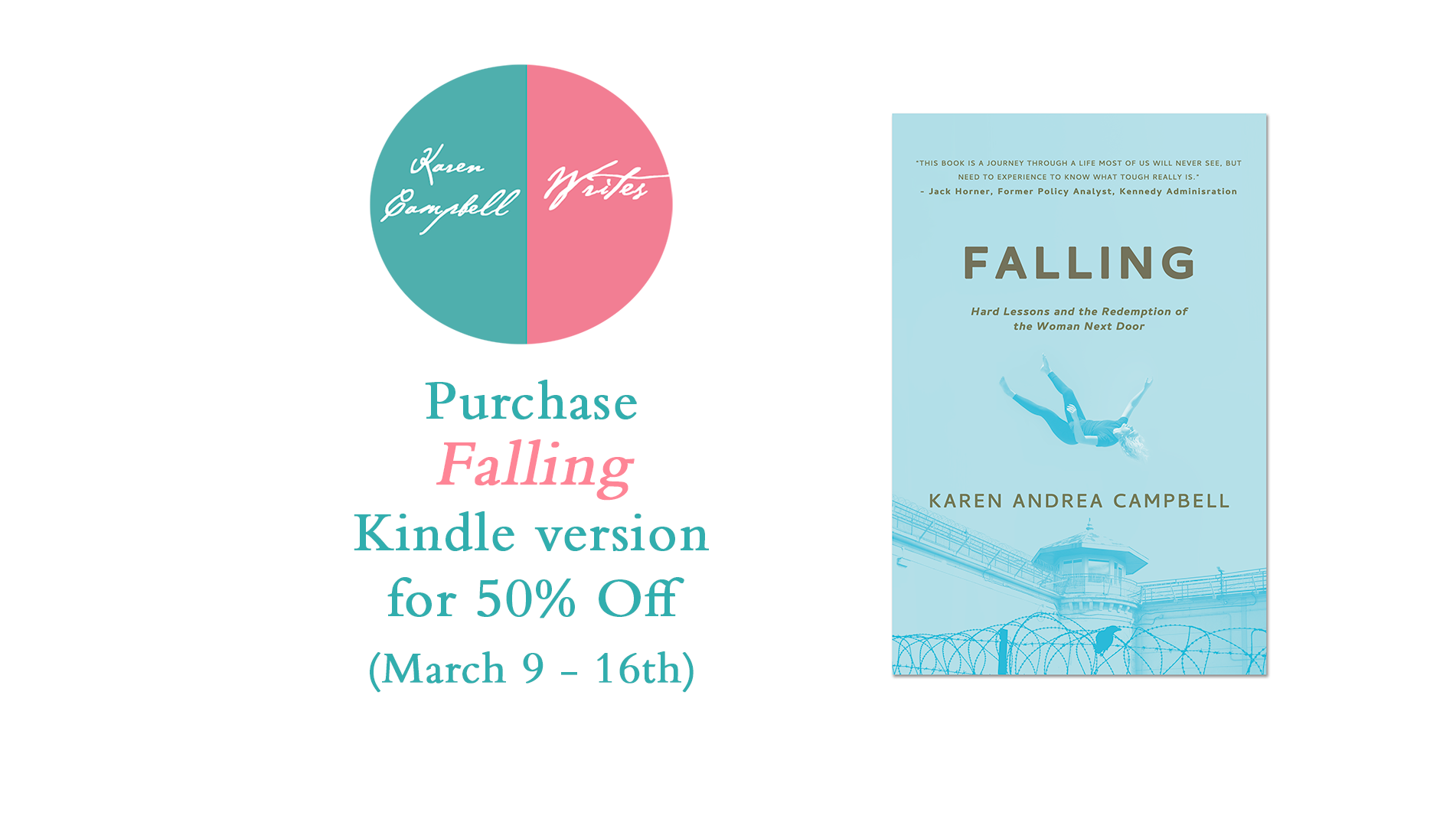 Kindle version of Falling Half Off Until May 16th
