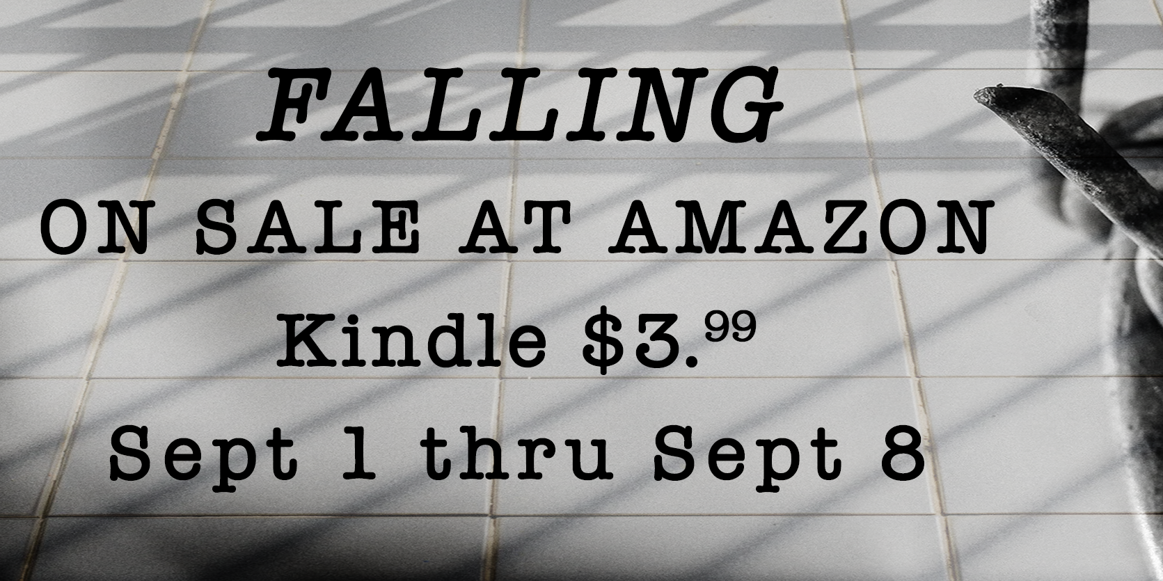 Kindle version of Falling on Sale from Sept 1 to Sept 8